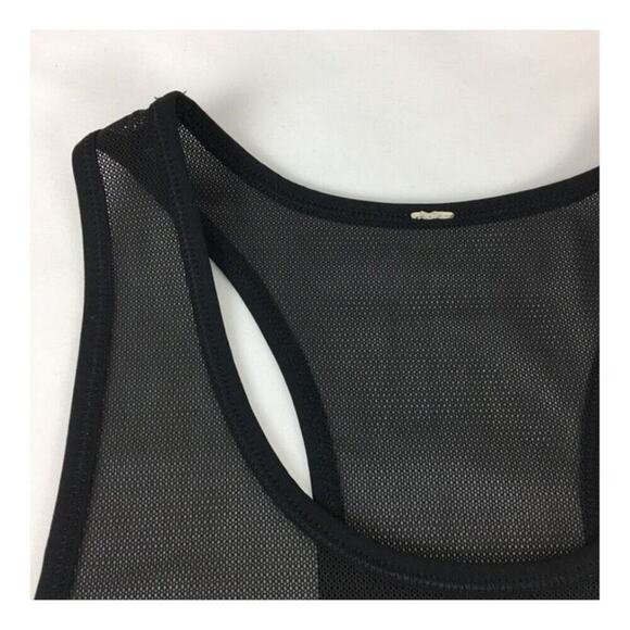 Lululemon Half-Mesh Tank, Black | Size 4-6 - Picture 3 of 13